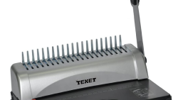 Texet Pro Manual Binding Machines/Binds 450 Sheets A4 12 Sheets Grey