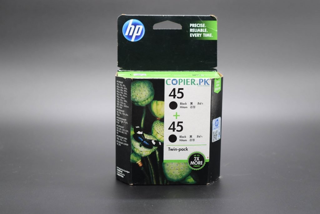 HP 45 2-pack Black Original Ink Cartridges Pakistan Copier.pk